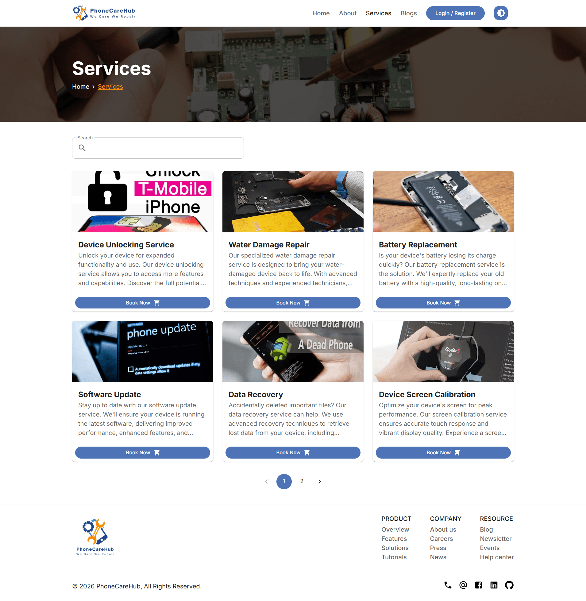 PhoneCareHub screenshot 1